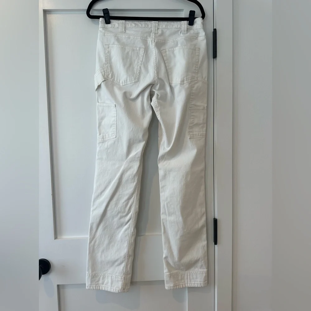 DOVETAIL women’s Anna Task Pant 4, 34” inseam white work pants - Picture 7 of 9